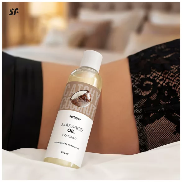 Satisfyer - massageolja - kokos - 250ml