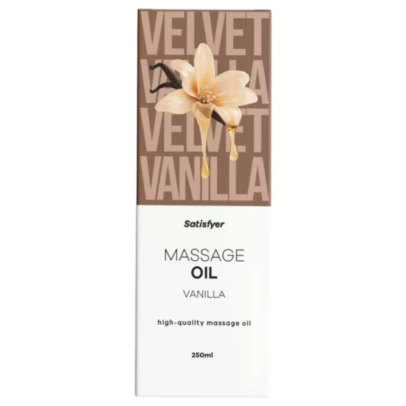 Satisfyer - massageolja - vaniljdoft - 250ml