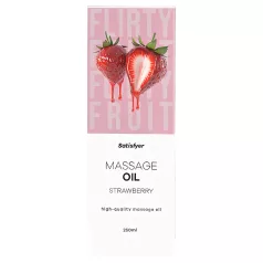 Satisfyer - massageolja med jordgubbssmak - 250ml