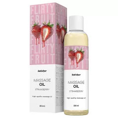 Satisfyer - smaksatt massageolja - jordgubb (250 ml)