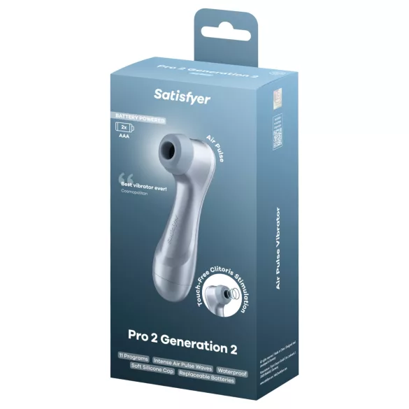 Satisfyer Pro2 Gen2 - lufttryck klitorisstimulator - blå