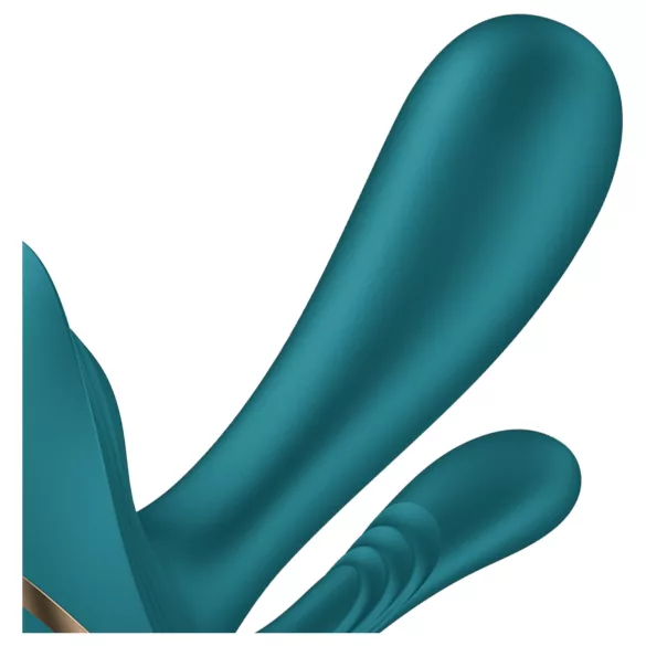 Satisfyer Top Secret+ - bärbar vibrator med 3 armar - grön