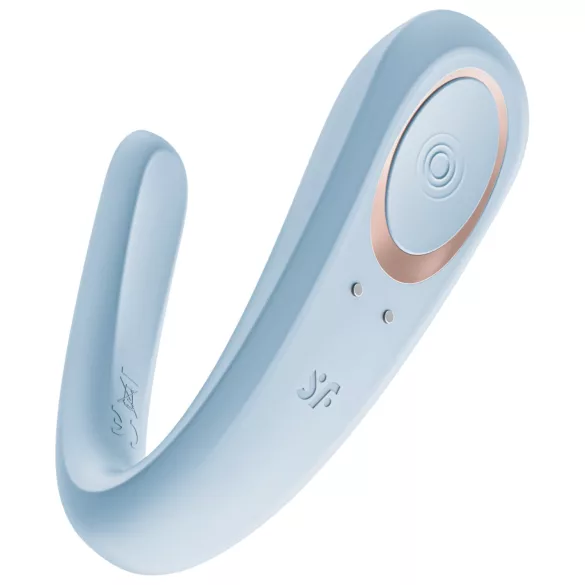 Satisfyer Double Classic - parvibrator (blå)