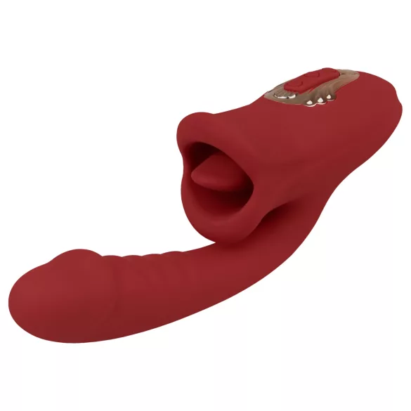 EIS Passion Lips - G-punkt vibrator med slickfunktion - röd