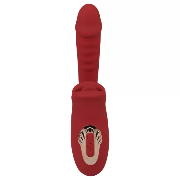 EIS Passion Lips - G-punkt vibrator med slickfunktion - röd
