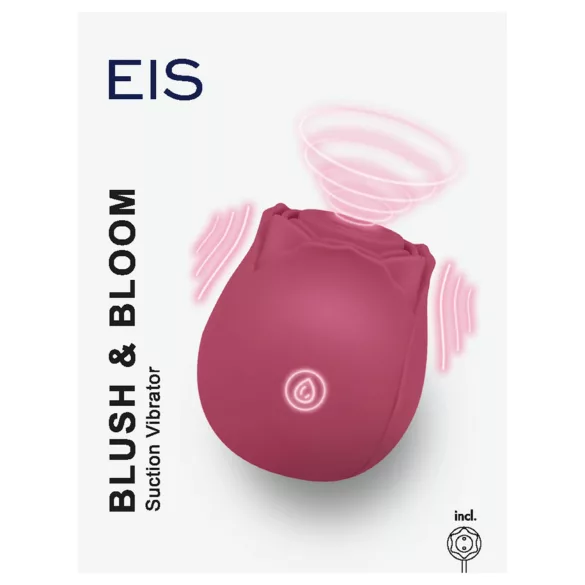 EIS Blush & Bloom - sug‑ och vibrationsvibrator (röd)