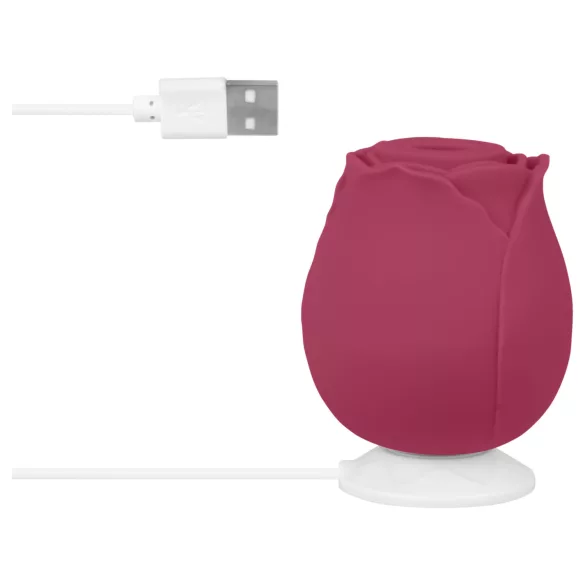 EIS Blush & Bloom - sug‑ och vibrationsvibrator (röd)