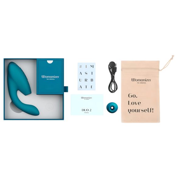 Womanizer - G-punkt vibrator med klitorisstimulering - grön