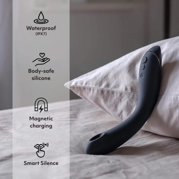 Womanizer OG - uppladdningsbar, luftvåg 2-i-1 vibrator (svart)