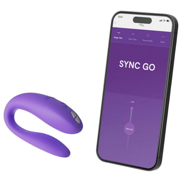 We-Vibe Sync Go - parvibrator - appstyrd - uppladdningsbar - lila