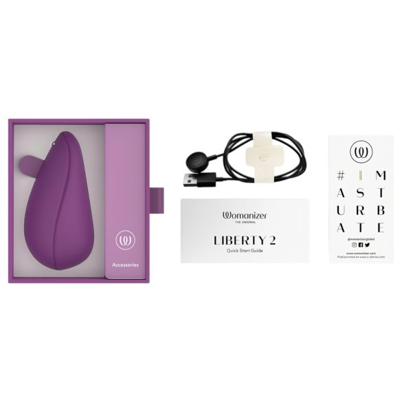 Womanizer Liberty 2 - lufttryck vibrator för klitoris - lila