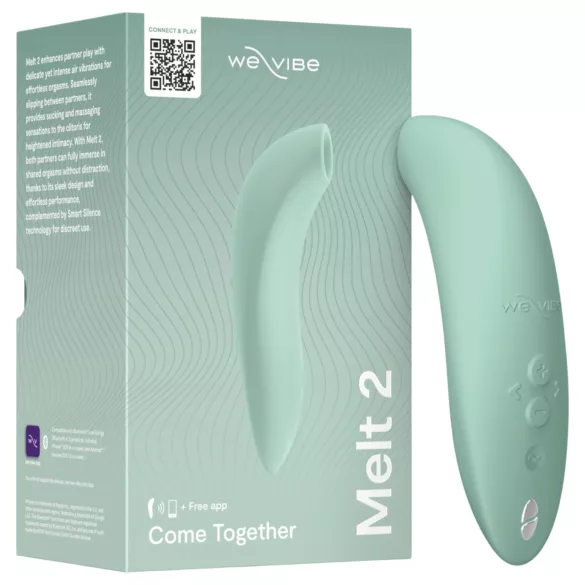 We‑Vibe Melt 2 - App‑styrd luftvibrator för klitoris (turkos)