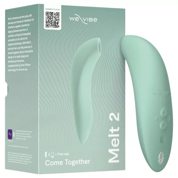 We‑Vibe Melt 2 - App‑styrd luftvibrator för klitoris (turkos)