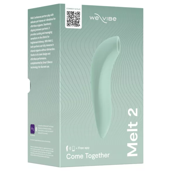 We‑Vibe Melt 2 - App‑styrd luftvibrator för klitoris (turkos)