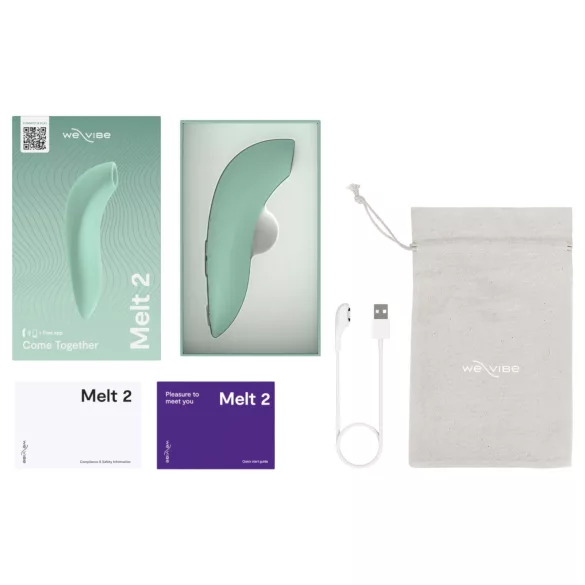 We‑Vibe Melt 2 - App‑styrd luftvibrator för klitoris (turkos)