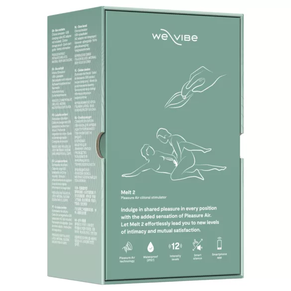 We‑Vibe Melt 2 - App‑styrd luftvibrator för klitoris (turkos)