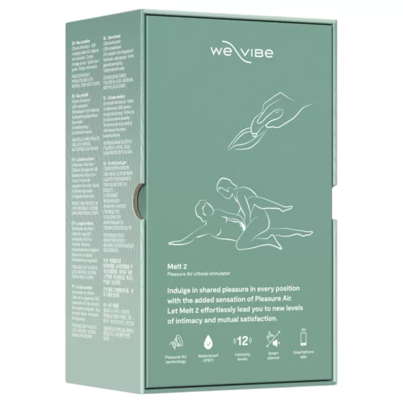 We‑Vibe Melt 2 - App‑styrd luftvibrator för klitoris (turkos)