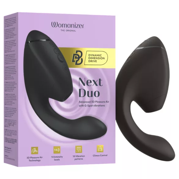 Womanizer Next Duo - 2-i-1 G-punktsvibrator (svart)