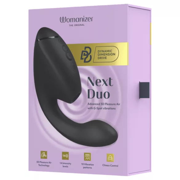 Womanizer Next Duo - 2-i-1 G-punktsvibrator (svart)