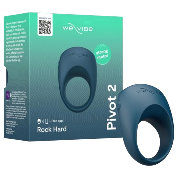 We-Vibe Pivot 2 - vibratorring för män - appstyrd - blå