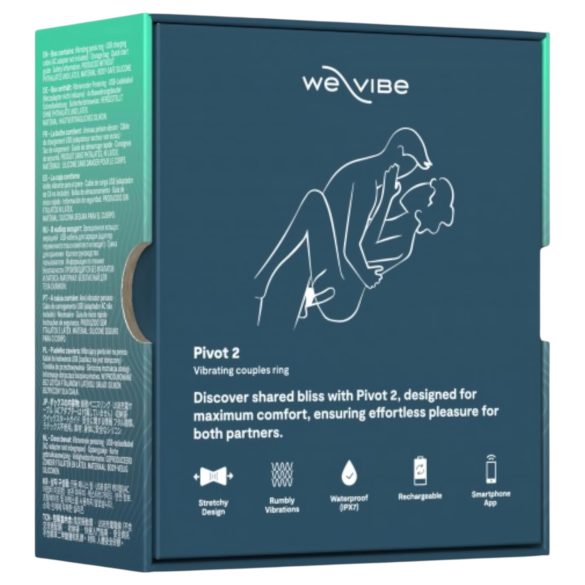 We-Vibe Pivot 2 - vibratorring för män - appstyrd - blå