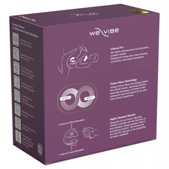 We-Vibe Chorus Pro - Parvibrator med app- och fjärrkontroll (svart)
