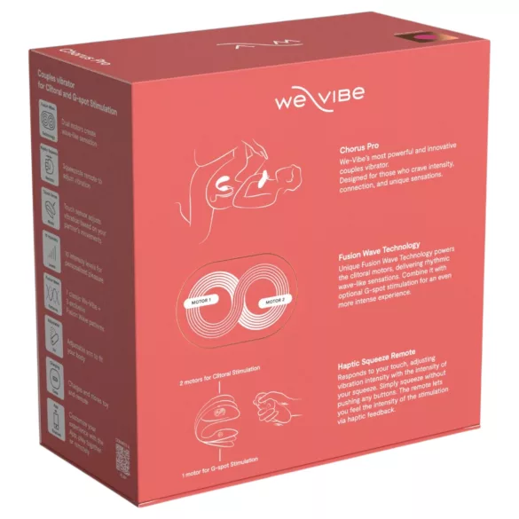 We-Vibe Chorus Pro - Parvibrator med app och fjärrkontroll (rosa)