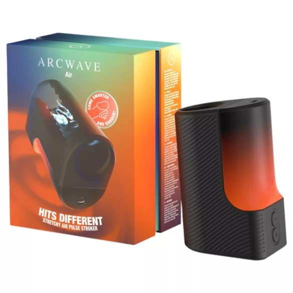 Arcwave Air - luftvågsbaserad, töjbar batteridriven masturbator (svart)