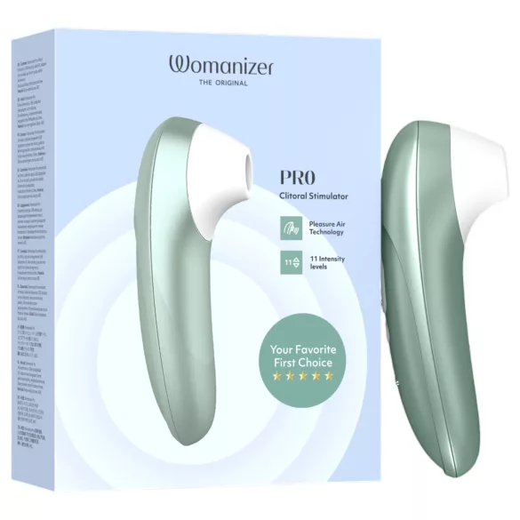Womanizer Pro - luftvågs‑klitorisstimulator (grön)