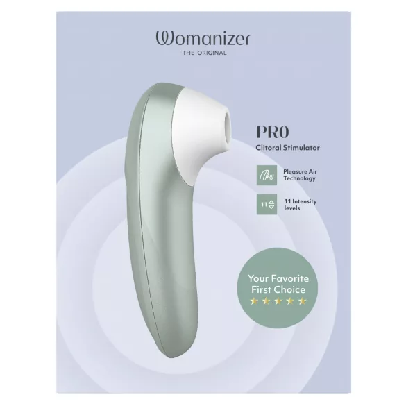 Womanizer Pro - luftvågs‑klitorisstimulator (grön)