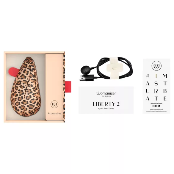 Womanizer Liberty 2 - luftvågsvibrator för klitoris (leopard)