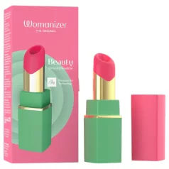   Womanizer Beauty - läppstiftsformad luftvibrator för klitoris (grön)