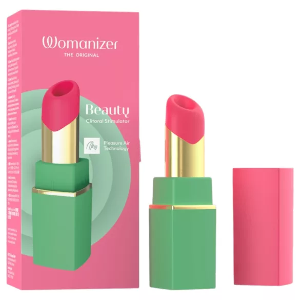 Womanizer Beauty - läppstiftsformad luftvibrator för klitoris (grön)