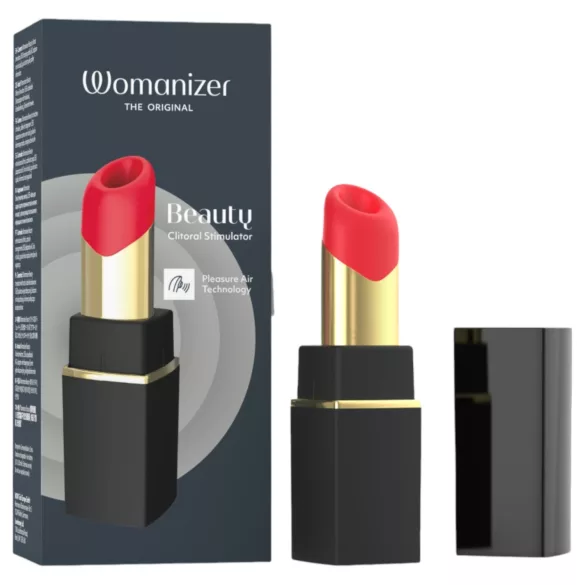 Womanizer Beauty - läppstiftsformad luftvibrator för klitoris (svart)