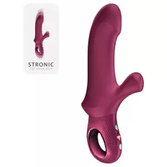   Fun Factory Bi Stronic Curve - stötande vibrator med klitorishandtag (röd)