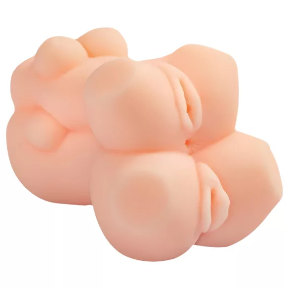 TAMASHII Mother and Daughter - hentai dubbel onanidocka / dubbel konstgjord vagina (naturfärg)