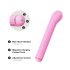 Magiska Staven - vibrator med utbytbara delar (rosa)