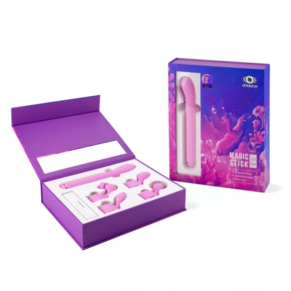 Magiska Staven - vibrator med utbytbara delar (rosa)