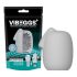 VIBEGGS Naughty Nubs - Vibrerande Äggmasturbator (Vit)