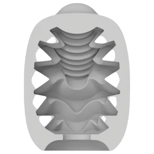 VIBEGGS Candy Curves - vibratorägg masturbator - vit