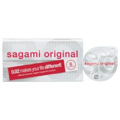 Sagami Original 0.02 - kondom - extra tunn - 55mm 6 st