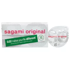 Sagami Original 0,02 - kondom - 55 mm (12 st)