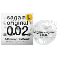 Sagami Original 0,02 L - kondom - ultratunn - 58mm - 1 st