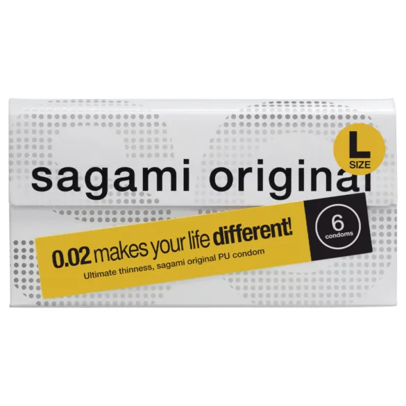 Sagami Original 0.02 L - kondom - extra tunn - 58mm - 6 st