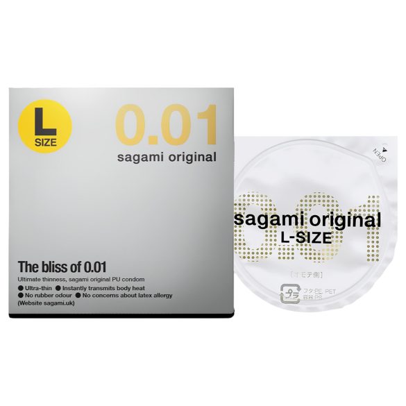 Sagami Original 0,01 L - kondom - ultratunn - 58mm - 1 st