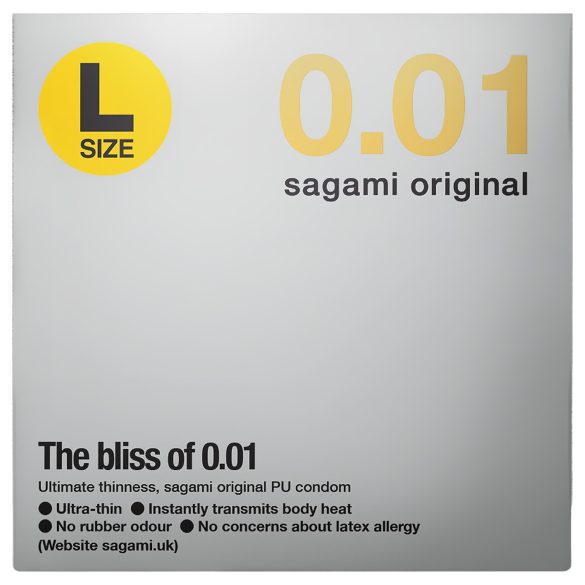 Sagami Original 0,01 L - kondom - ultratunn - 58mm - 1 st