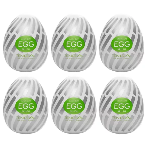 TENGA Egg - onanimasturbator för män - borstkänsla - 6-pack
