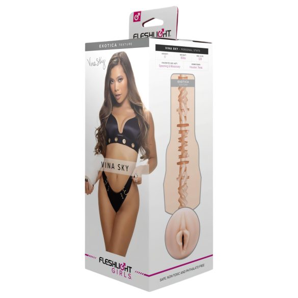 Fleshlight Vina Sky Exotica - realistisk masturbator - naturfärg
