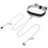 Fifty Shades of Grey - Bröstklämmor med halsband (silver)