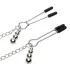 Fifty Shades of Grey Play Nice - bröstvårtsklämmor med halsband (silver)